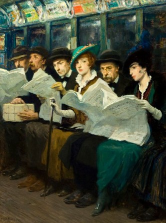 Evening news 1914 di Francis Luis Mora 1874- 1940